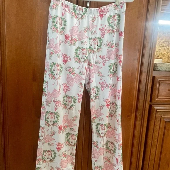 Loveshack Fancy Roller Rabbit  Women’s Christmas Pajama Set - size S - Picture 5 of 11